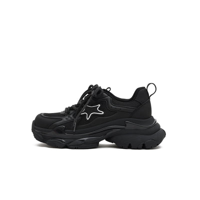 Breathable Retro Platform Sneakers-0