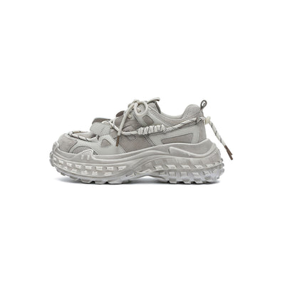 Chunky Sole Grey Performance Sneakers-0