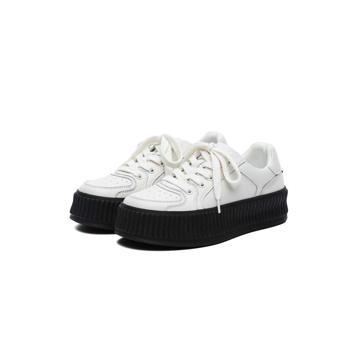 Minimalistic Platform Sneakers-2