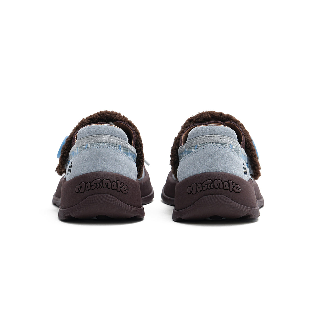 Plaid Strap-on Lace-Up Sneakers-2