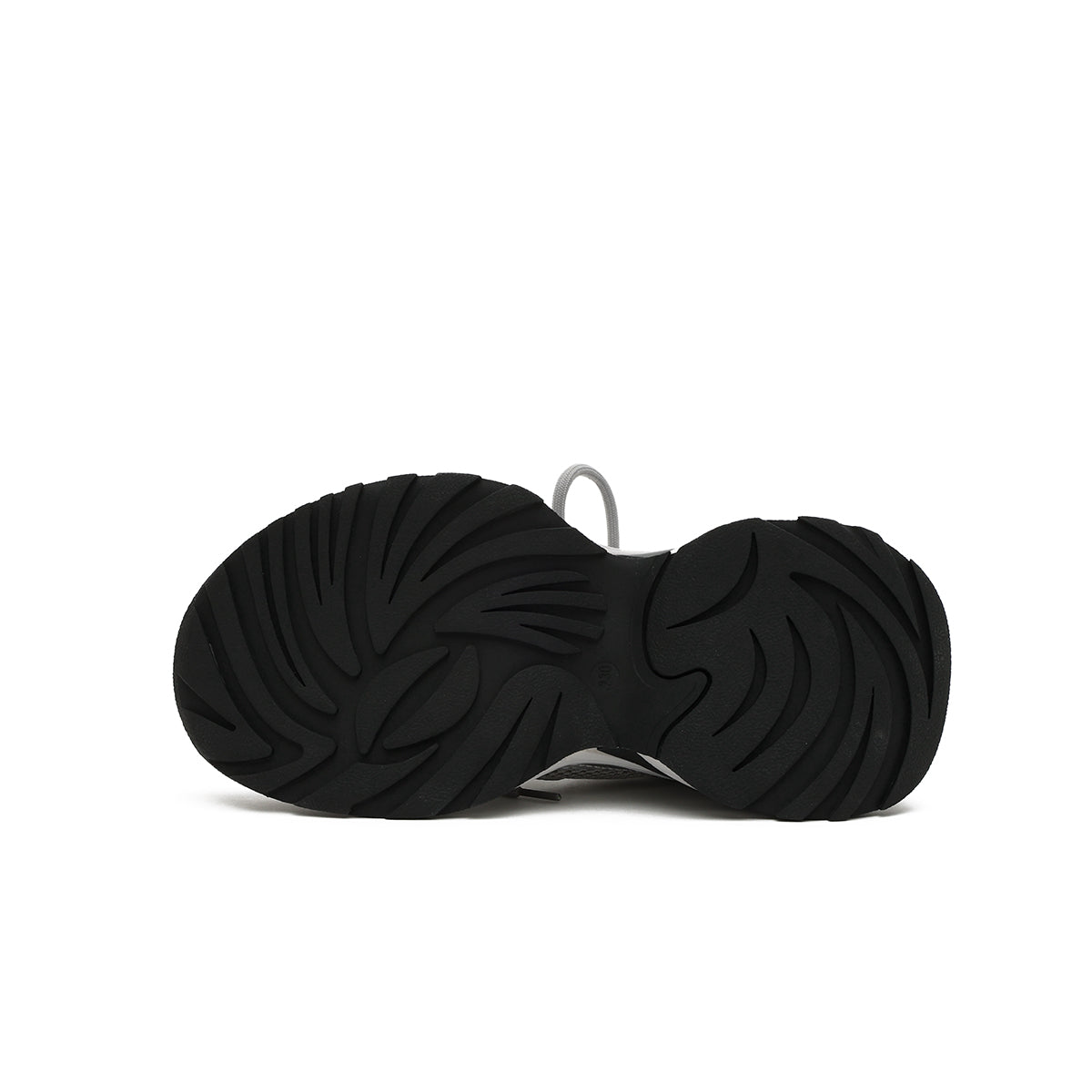 Silver Thick Sole Athletic Shoes-3