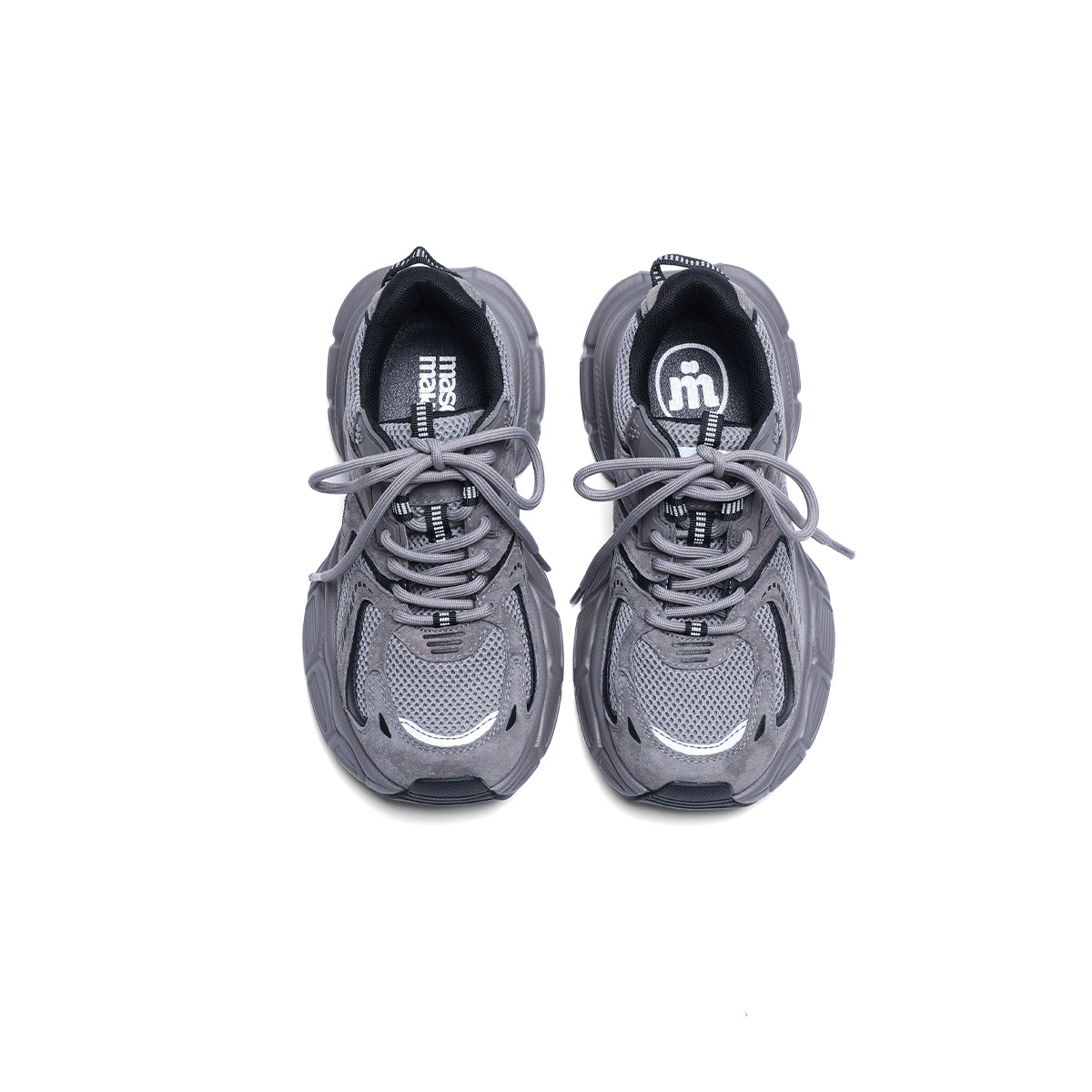 Stylish Lightweight Grey Running Shoes-4
